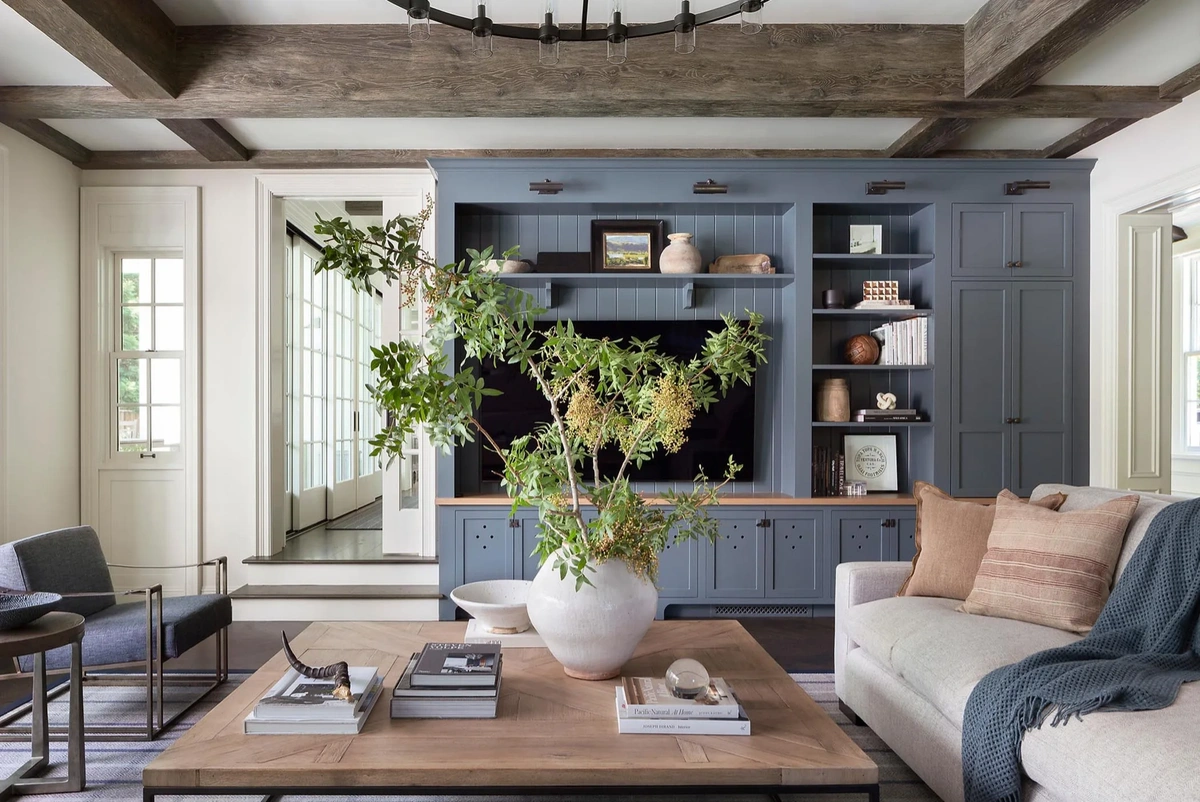 Sophisticated Transitional Living Room - View 1