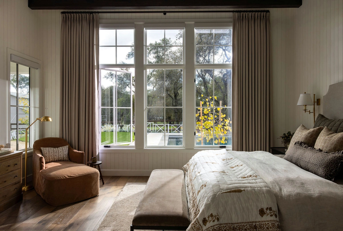 Serene Traditional Bedroom with Layered Textures - View 2