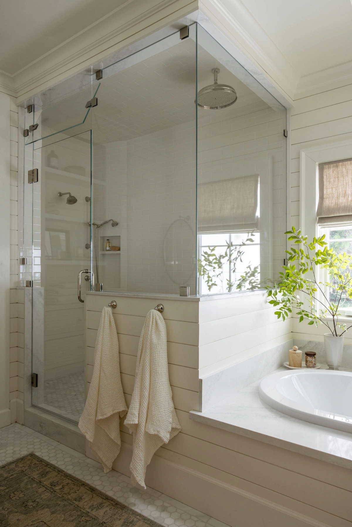 Serene White & Wood Bathroom Design - View 4