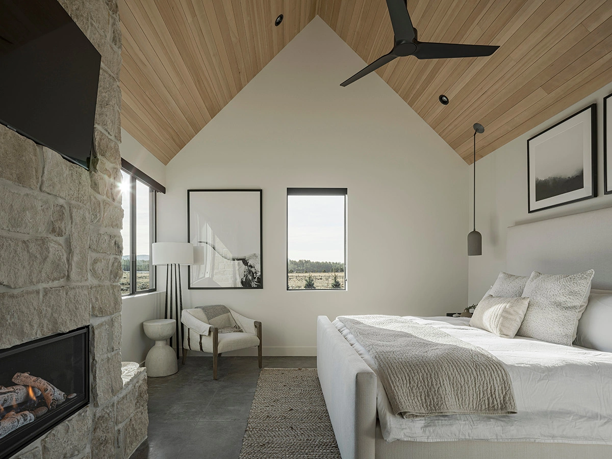 Serene Pacific Modern Bedroom - Bedroom interior design by Decozie
