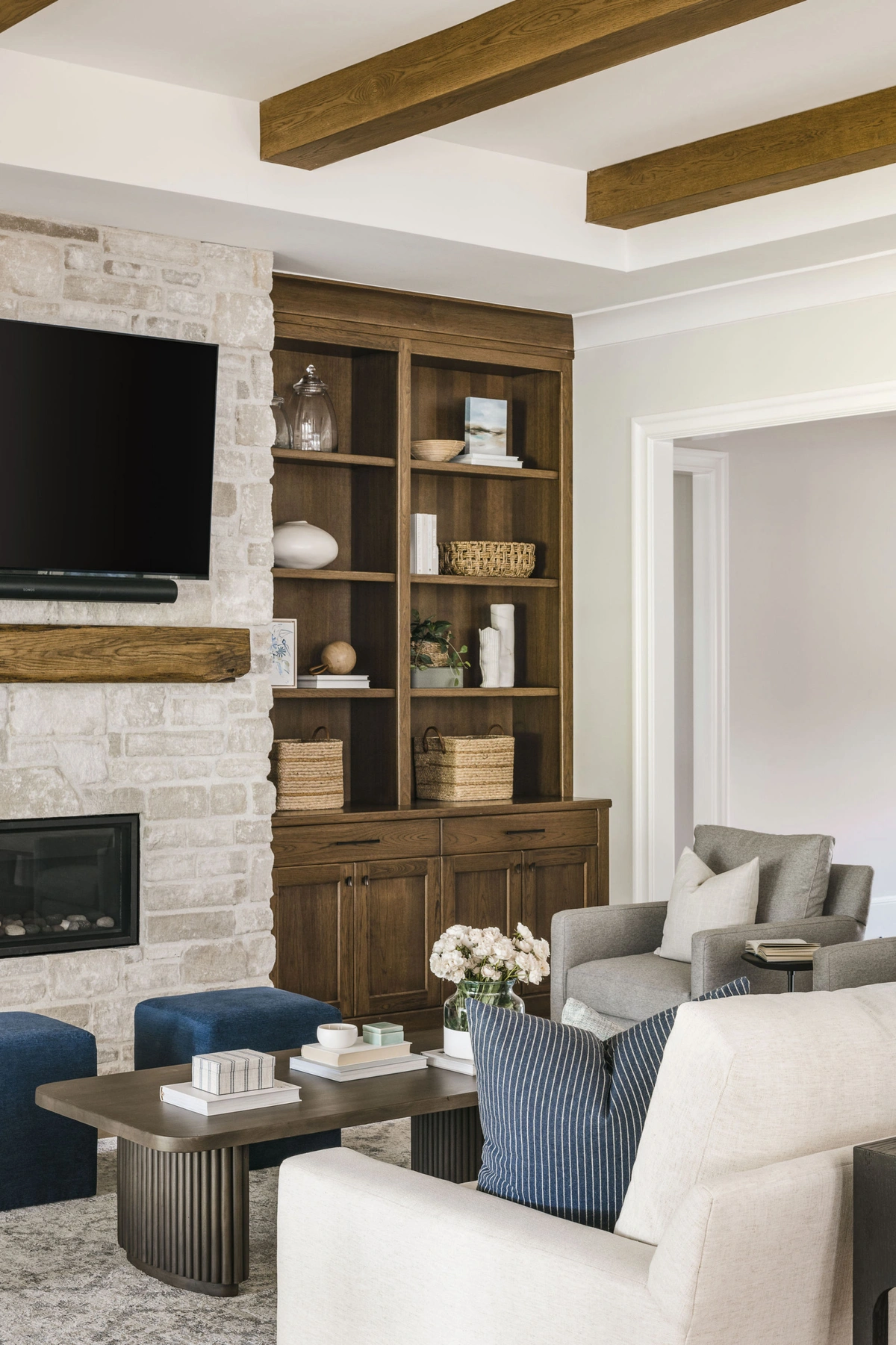 Contemporary Coastal Living & Dining Space - View 1