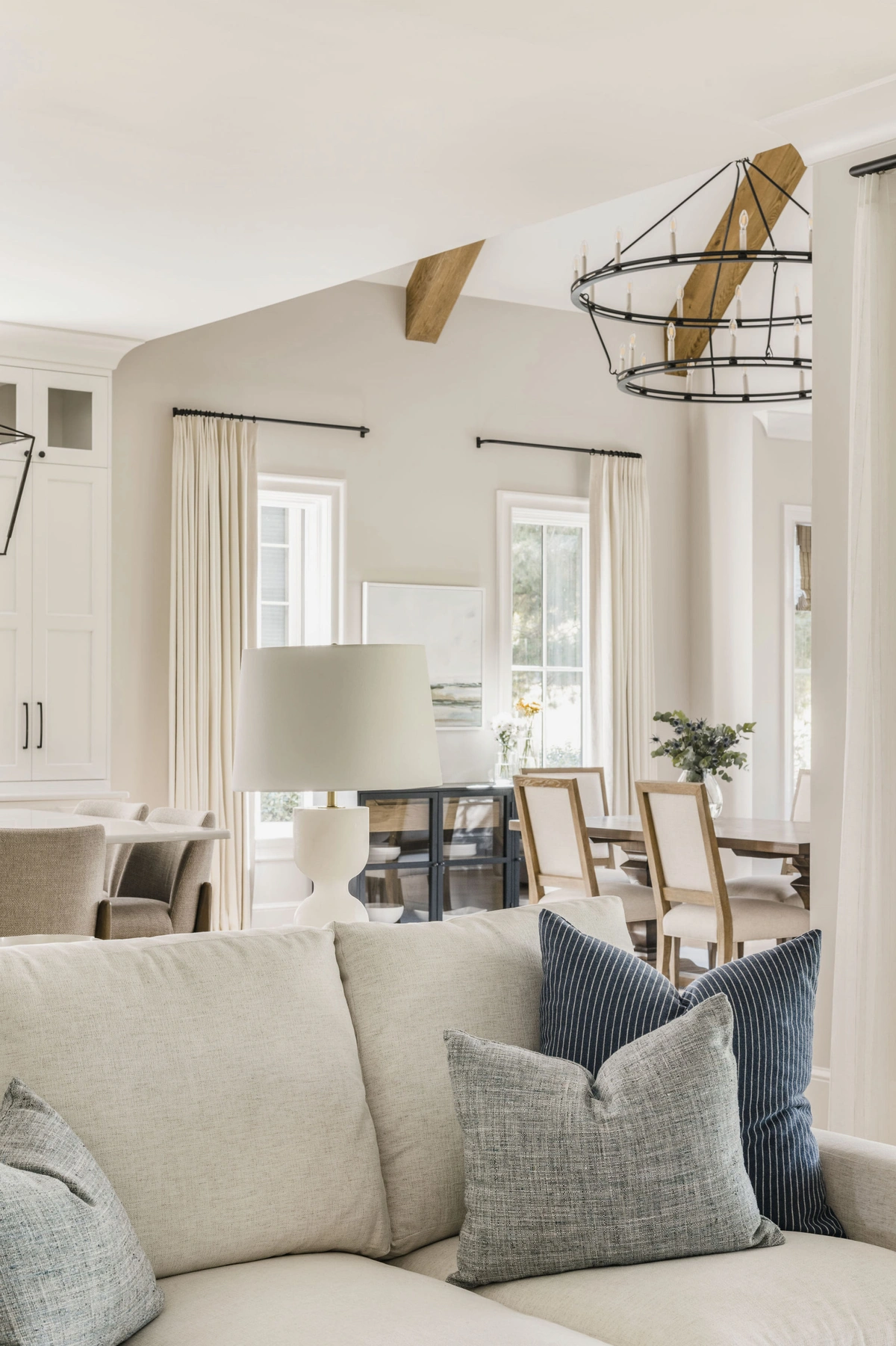 Contemporary Coastal Living & Dining Space - View 2
