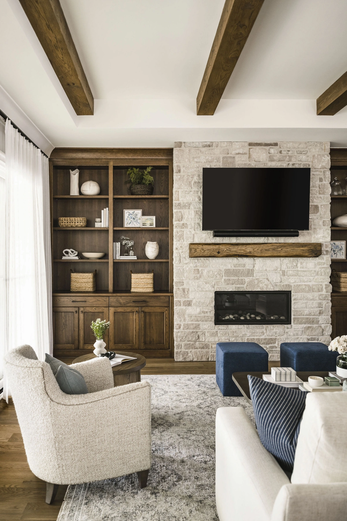 Contemporary Coastal Living & Dining Space - View 5