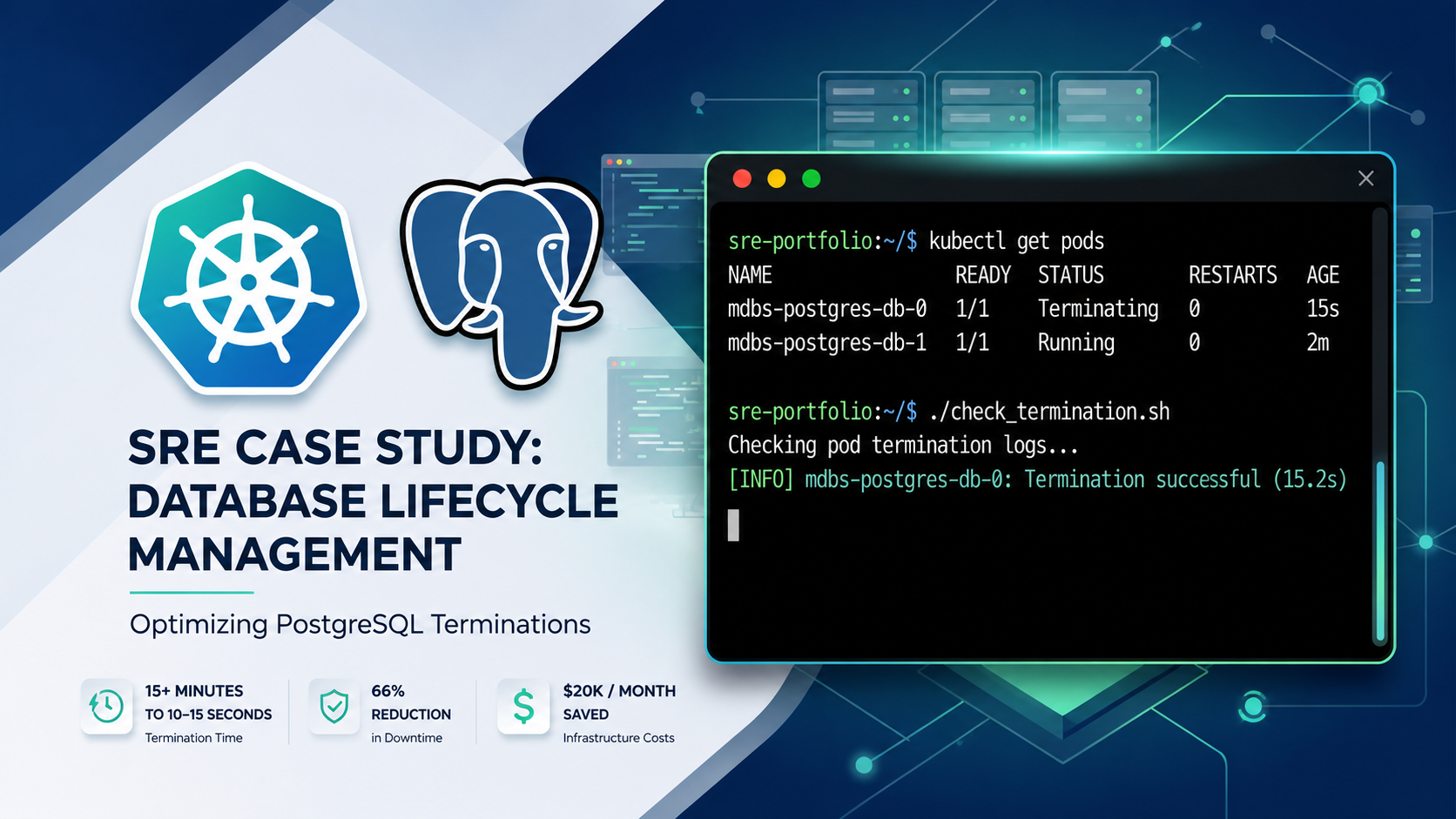 Project Thumbnail PostgreSQL Container Lifecycle & SRE Automation Overhaul