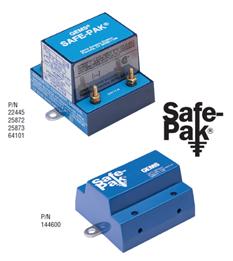 Leakage current diagram for Gems Safe Pak relays.