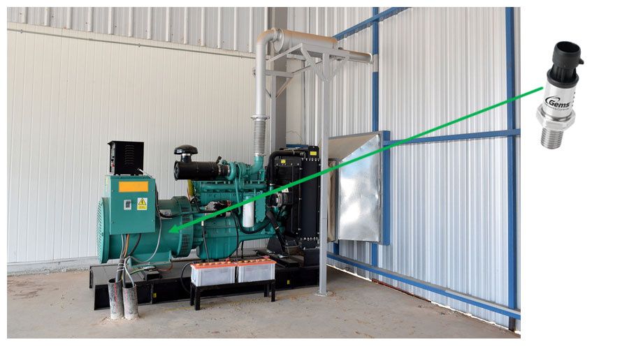 Sensor usage in power generation gen-set systems.