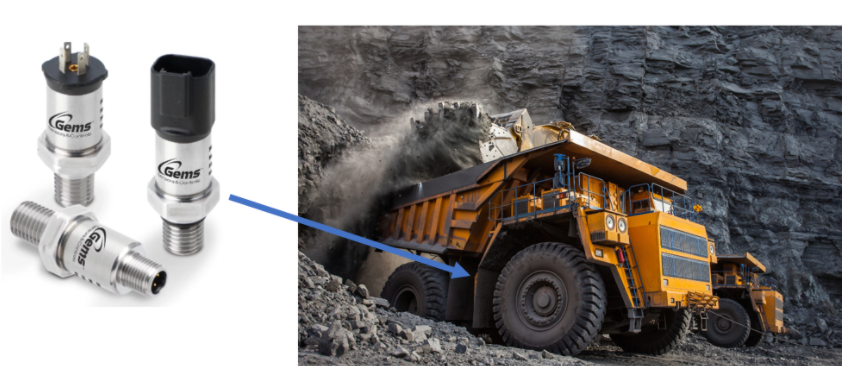 Sensor application in truck haulage systems.