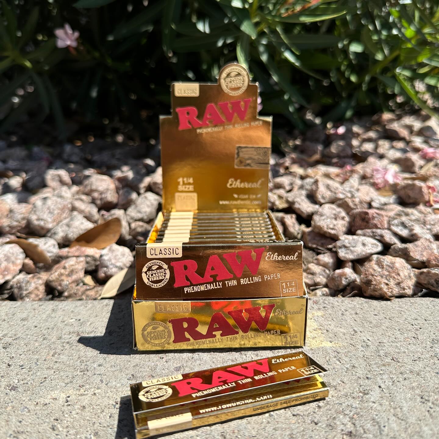 Packs and Display Box of RAW Ethereal Rolling Papers Packs and Display Box of RAW Ethereal Rolling Papers