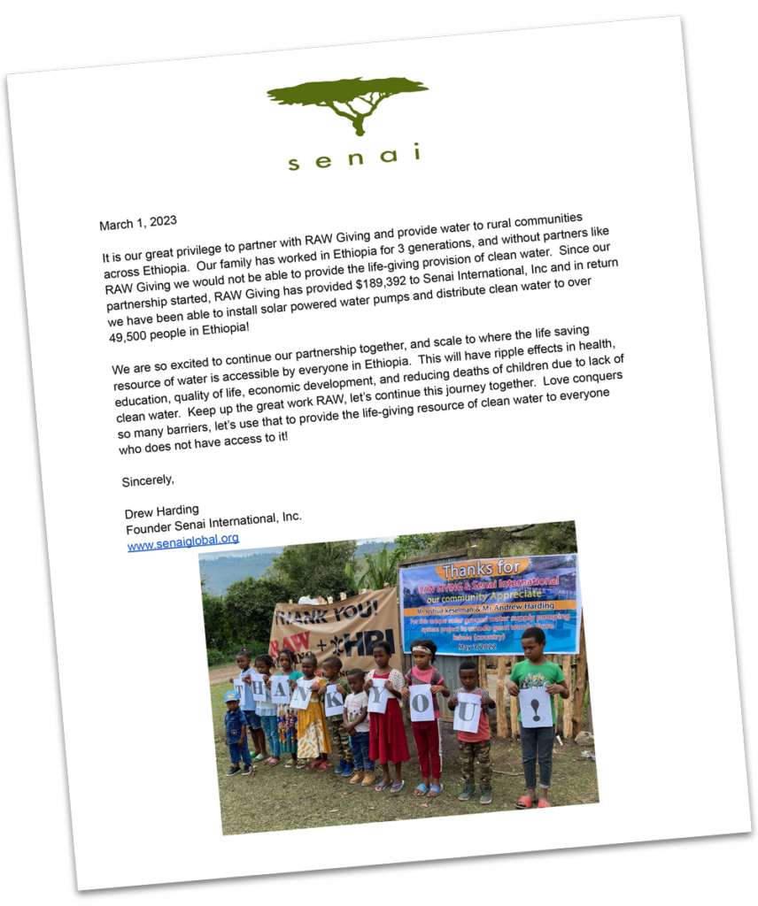 Letter from Senai International to Josh Kesselman Letter from Senai International to Josh Kesselman